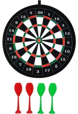 Produktbild von ALLTOYS Zielscheibe mit Trockenreiß verschluss und 4 Pfeilen, 36 cm