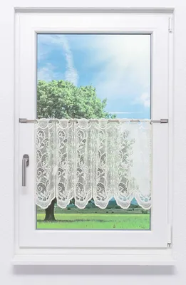 Produktbild von Scheibengardine Lysel - Ranke  (Bx H) 48cm * 45cm Beige/hellbeige