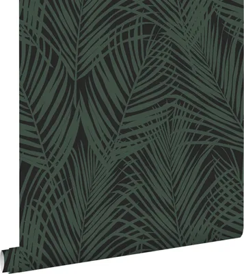 Obrázek produktu pro ESTAhome tapeta palmové listy tmavě zelené a černé 53 cm x 10,05 m