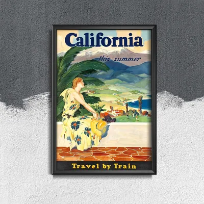 Produktbild von Poster - Canvas - Leinwand - 29,7 cm x 42 cm - Kalifornien in diesem Sommer