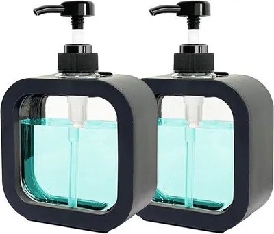 Produktbild von Famanu Seifenspender 500 ml – Transparent, für Badezimmer und Küche