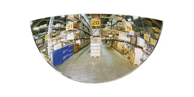 Zdjęcie produktu dla Lustro do wózków widłowych H128xW258mm 180 stopni pola widzenia 1m SPL