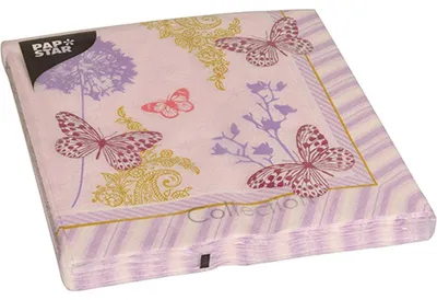 Obrázek produktu pro Papstar Servietten Charlene lila 40x40cm 3lagig 20 Stück