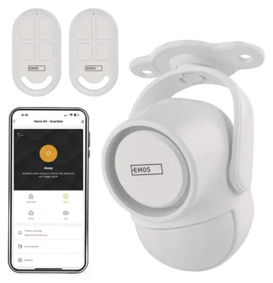GoSmart alarm IP‑126L GUARDIAN s pohybovým čidlem, 6× dveřní/okenní senzor, WiFi