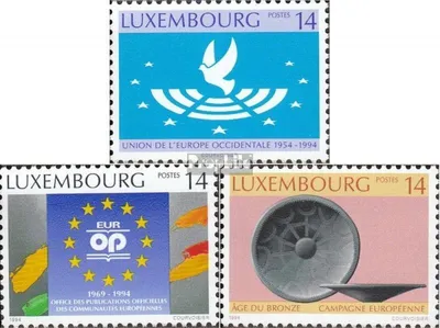 Produktbild von Briefmarken Luxemburg 1994 Mi 1346-1348 (kompl.Ausg.) postfrisch Europäische Jahresereignisse