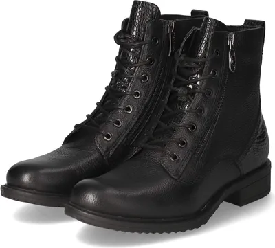 Produktbild von Tamaris Damen Schnürstiefeletten Schwarz Leder Synthetik Mix Größe: 40
