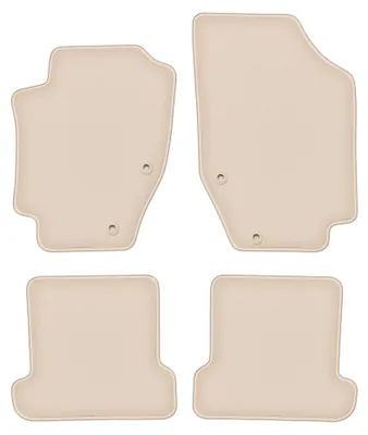 Produktbild von Velours-Fußmatten für Peugeot 307CC 2003-2008 (Cabrio) – 4-tlg, Beige, passgenau – Wielganizator FORTUNA