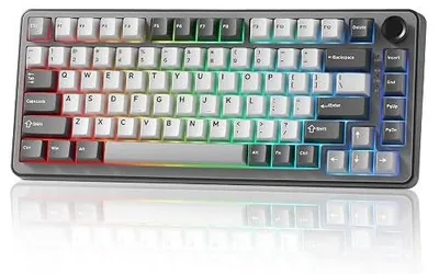 Zdjęcie produktu dla Klawiatura mechaniczna bezprzewodowa 75% hot swap do gier dla graczy