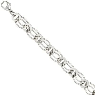 Produktbild von 8,7mm Armband Armkette Armschmuck aus 925 Silber rhodiniert 19cm