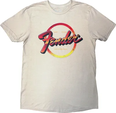 Produktbild von Fender - " The USA" T-Shirt für Herren/Damen Uni RO14268 (S) (Natürlich/Rot/Gelb)