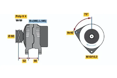 Produktbild von Bosch Lichtmaschine Generator 75A