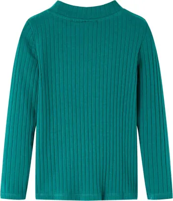 Produktbild von vidaXL Kinder-Langarmshirt Rippstrick Dunkelgrün 104