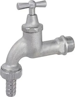 Obrázok produktu pre Js Auslaufventil Mit Metall-Sv    Knebel-Ot,Schwer,1/2",Matt Chrom
