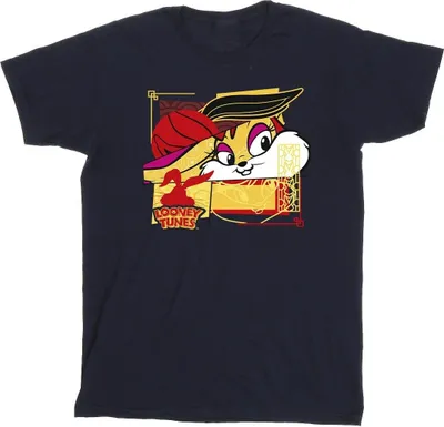 Image de T-shirt Looney Tunes « Rabbit New Year » pour homme BI35629 (XL) (bleu marine)