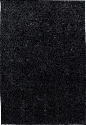 Imagen del producto de Alfombra rectangular para pasillo o salón, color gris antracita, 80x150 cm, de un solo color