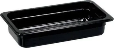 Produktbild von Gastronormbehälter, Serie STANDARD, Polycarbonat, schwarz, GN 1/3 (65 mm)