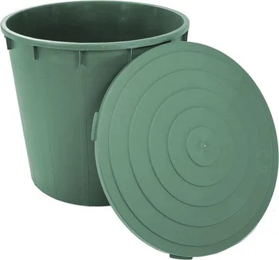 Produktbild von Famanu Regenton 500 Liter mit Deckel - Regenwassertank mit Wasserhahn
