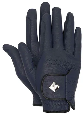 Image de Gants d'équitation Imperial Riding Elegance IRHEssentials, bleu marine, taille S