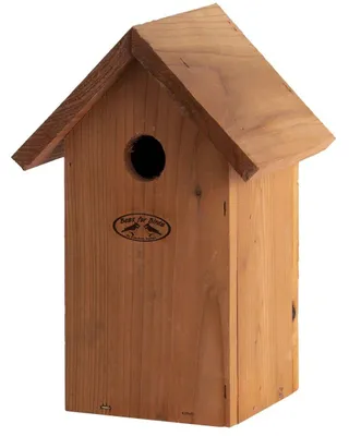 Image de Esschert Design Nichoir Mésange bleue, 17,0 x 14,3 x 25,7 cm, nichoir en bois de douglas, abri pour oiseaux, nichoir
