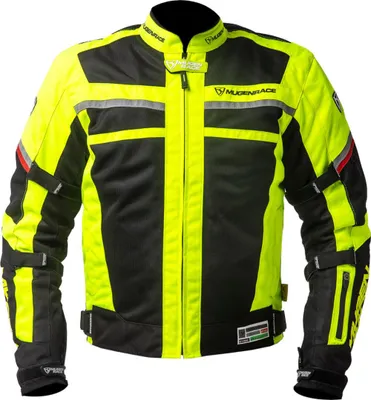 Produktbild von MUGENRACE A-Ttraversare-D wasserdichte Damen Motorrad Textiljacke, schwarz/neon, L