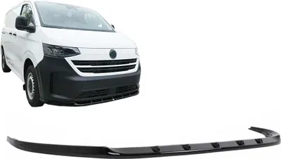 Productafbeelding van Achterspoilerlip van ABS-kunststof, glanzend zwart, voor VW Transporter T7, modeljaar 2024.