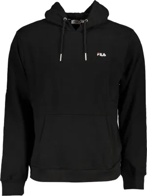 Produktbild von Herren Langarm-Kapuzenpullover ohne Reißverschluss in Schwarz