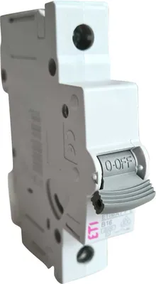 Produktbild von as-Schwabe ETI-Leitungsschutzschalter 1polig B16A zur Hutschienenmontage IP20