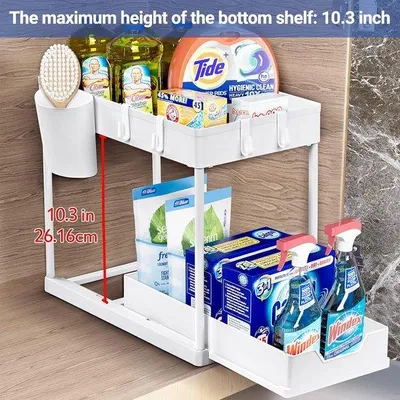 Zdjęcie produktu dla Mały organizer do montażu pod zlewem, 2-częściowy