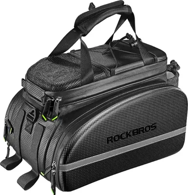 Obrázek produktu pro Torba Rowerowa Rockbros A6-6 Na Bagażnik 35 L Z Rozkładanymi Kieszeniami - Czarna