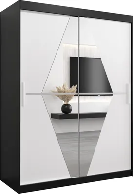 Produktbild von Kleiderschrank, Schiebetürenschrank Schlafzimmer, Schrank mit Spiegel BOLIWIA 150 cm
