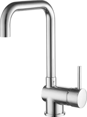 Produktbild von sanicomfort Küchenarmatur PRAG 1 chrom – Spültischarmatur mit Einhebelmischer & 360° schwenkbarem Auslauf – Wasserhahn für Küche, geeignet für Boiler & Untertischgeräte
