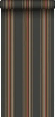 Zdjęcie produktu dla Sanders & Sanders Tapeta paski szaro-oliwkowym 53 cm x 10 m