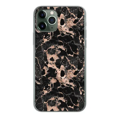 Produktbild von MuchoWow® Handyhülle Schutzhülle Hülle für iPhone 11 Pro Marmor - Rose - Muster - Chic Silikon Softcase Handy Hülle - Handy