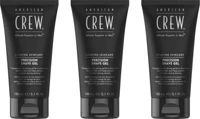 Produktbild von American Crew Rasiergel nicht-schäumend für präzise Rasur & Detailarbeiten 3x150 ml