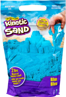 Produktbild von Kinetic Sand 900 g blauer zum Mischen, Formen und Kreieren, für Kinder ab 3 Jahren, 3 Jahr(e)