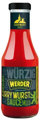 Produktbild von Werder Berliner Currywurst Sauce 450 ml Glasflasche Ketchup