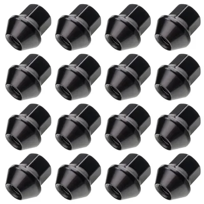 Immagine prodotto di 16x Dado ruota Carbonado M12x1,5 collare conico 19mm nero - Chiuso per cerchi Ford in alluminio