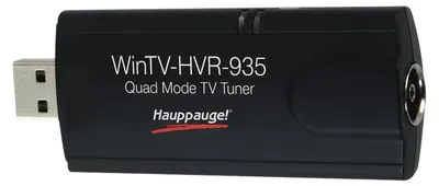 Produktbild von Hauppauge WinTV-HVR-935HD, Analog, DVB-C, DVB-T, DVB-T2, H.264, USB, Schwarz, Windows 10 Education, Windows 7 Enterprise, Windows 8, Windows 8.1, Windows Vista Business x64, Dual Core 2.4GHz