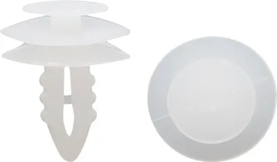Produktbild von 20Stk. 8mm Loch  Plastik Niet Steckniete Innenverkleidung Autotür Clips weiß