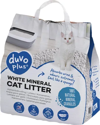 Produktbild von Duvo+ Katzenstreu White Mineral 10 l