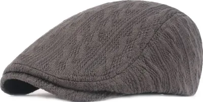 Obrázek produktu pro Pánský pletený baret - Šedá, stylový a pohodlný KP25672
