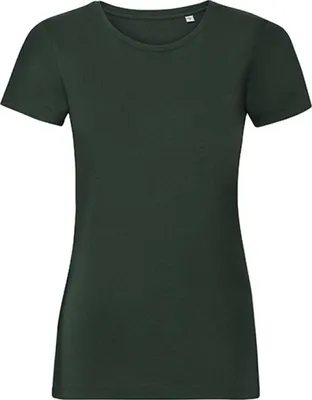 Produktbild von Russell R-108F-0 | Damen Authentic Tee Pure Organic, Single Jersey - Farbe: Bottle Green - Größe: XS
