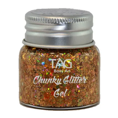 Produktbild von Tag Chunky Glitter Gel Dunkelgold