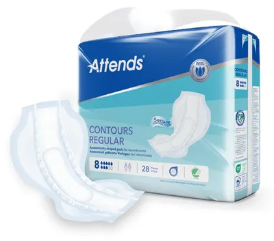 Immagine prodotto di Attends Contours Regular 8 assorbenti, 28 assorbenti