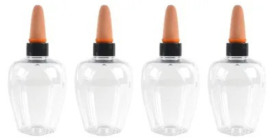 Imagen del producto de Juego de 4 macetas autoirrigables de 350 ml