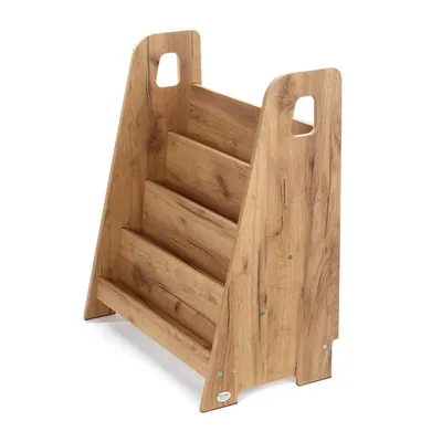 Produktbild von Kids Helper Bücherregal Eiche Kinderregal Frontalregal Montessori Kindermöbel MDF