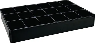 Immagine prodotto di Inserto LOGS 136 H48xL338xD238mm plastica nera 18 fogli