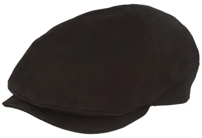 Obrázek produktu pro Čepice Balke Duck-Cap, plochá čepice z pravé kůže, černá, velikost 55