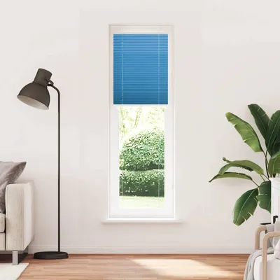 Produktbild von vidaXL Plissee Blau 55x200 cm Stoffbreite 54,4 cm Polyester
