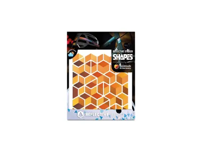 Produktbild von REFLECTIVE BERLIN Reflexaufkleber "Shapes" SB-verp Cube, honig